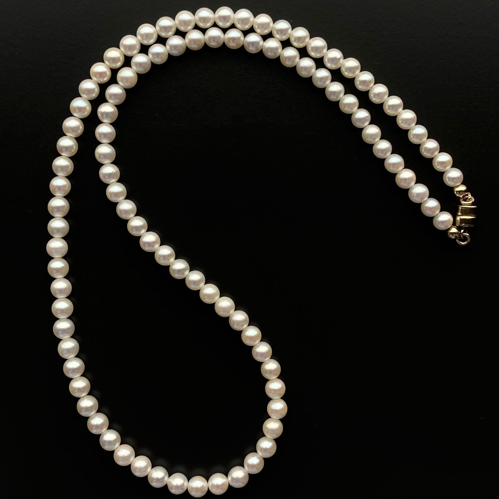 [한정수량] classic pearl necklace 4mm